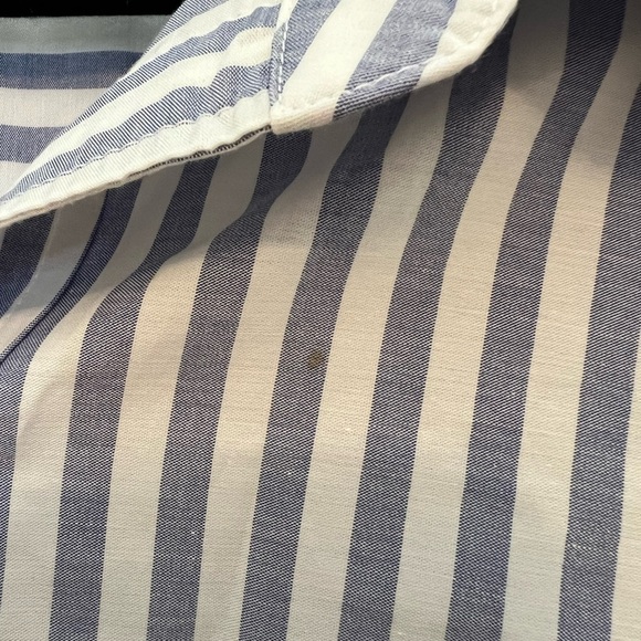 Athleta long striped shirt button down cover up - Picture 4 of 10